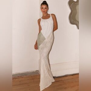 NWT Peppermayo Exclusive Twilight Dreams Lace Maxi Dress